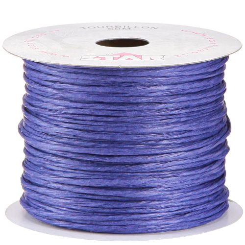 Floristik24 Fil enroulé 50 m bleu foncé