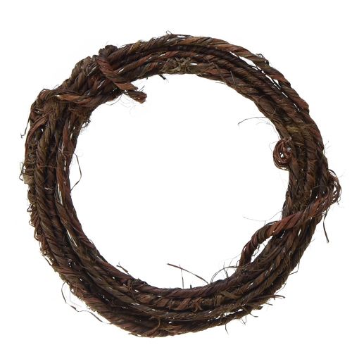 Floristik24 Fil Rustique Marron Foncé fil à bijoux rustique 3-5mm 3m