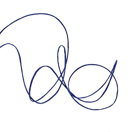 Fil de papier armé 50 m bleu foncé