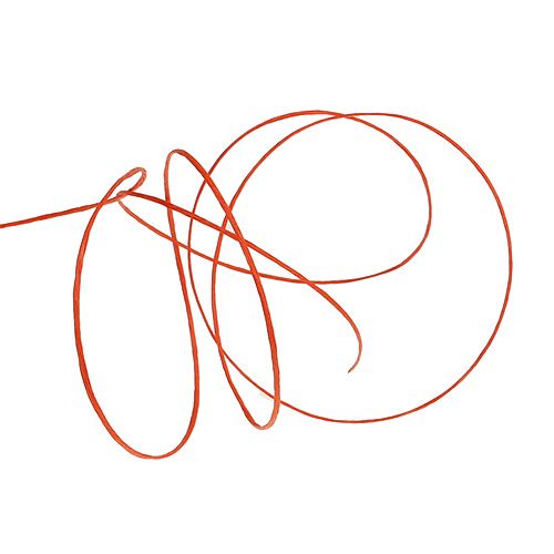 Fil de papier armé 50 m orange