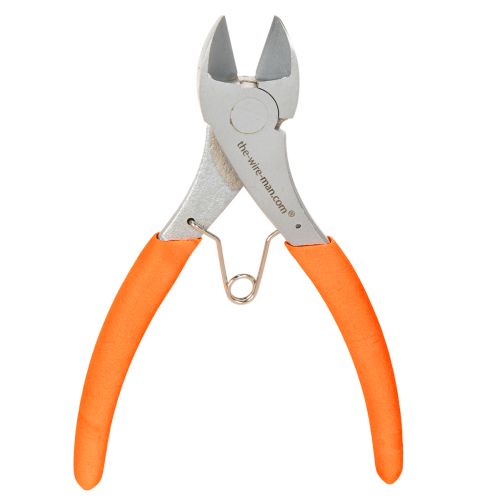 Coupe-fil en métal et poignées orange néon, 17 cm, pour travaux floraux et de bricolage | Floristik24.fr
