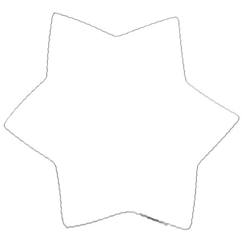 Article Fil étoile vague anneau fil étoiles pour couronnes 30cm 10 pcs