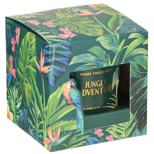 Article Bougie parfumée dans un pot en verre Bougie Concombre-Eucalyptus Vert Ø7cm