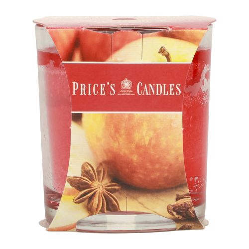 Article Bougie parfumée dans un verre bougie parfumée Noël Pomme Épice H8cm