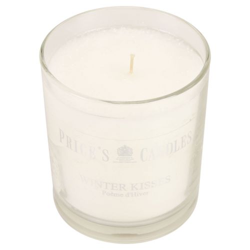 Floristik24 Bougie parfumée dans un verre bougie parfumée Noël blanc H8cm