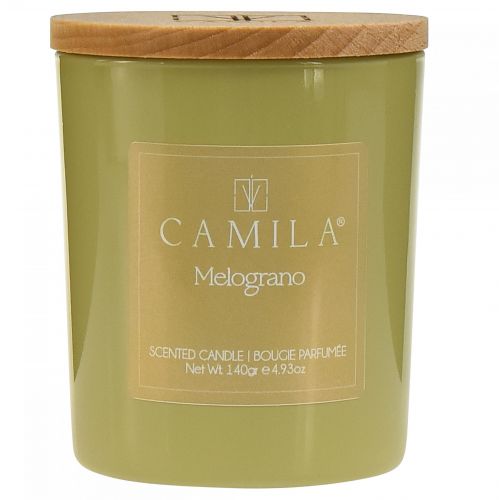 Article Bougie parfumée dans un verre Camila Grenade Ø7,5cm H8cm