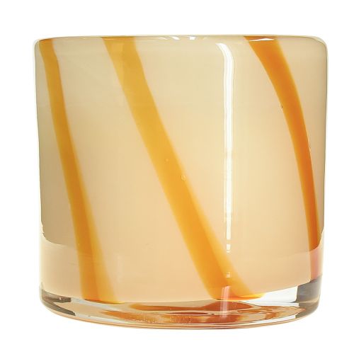 Article Bougie parfumée en verre Bougie citronnelle design rétro Ø8cm H8cm