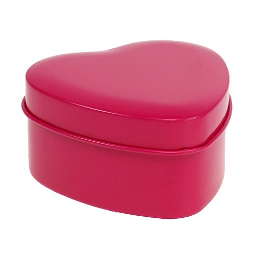 Floristik24 Bougie parfumée forme coeur rose 7cm x 3,5cm 1 pc