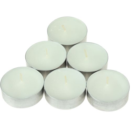 Article Bougies chauffe-plat parfumées lavande camomille blanc Ø3,5cm 12 pcs