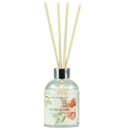 Floristik24 Bâtonnets parfumés diffuseur en verre parfum d&#39;ambiance pivoine 100ml