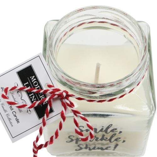 Floristik24 Cire parfumée dans un verre Smile, Sparkle, Shine!