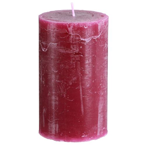 Article Bougies unies Bougies pilier Berry violet 70×120mm 4 pcs