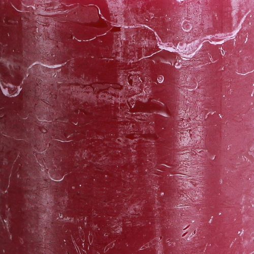 Article Bougies unies Bougies pilier Berry violet 70×120mm 4 pcs