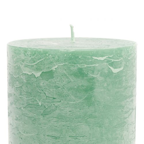 Article Bougies colorées unies vert clair 85x120mm 2pcs