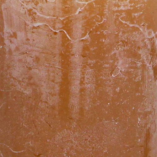 Article Bougies de couleur unie bougies pilier caramel 50×100mm 4 pcs