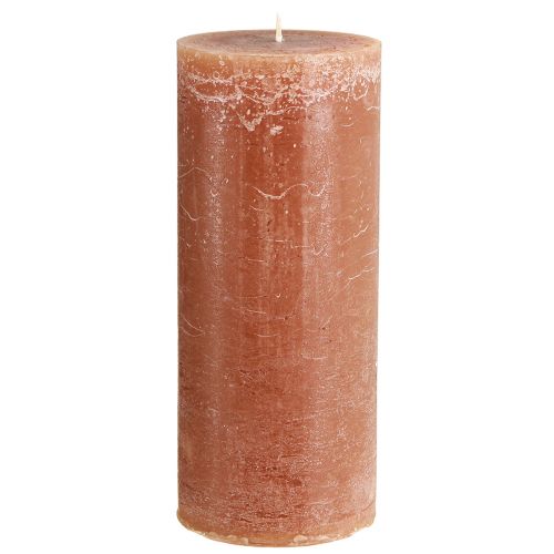 Bougies de couleur unie bougies pilier caramel 85×200mm 2 pcs