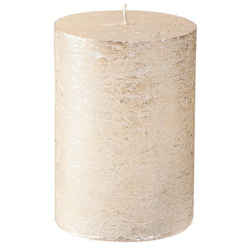 Article Bougies colorées unies platine 85x120mm 2pcs