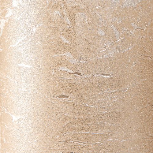 Article Bougies colorées unies platine 85x150mm 2pcs