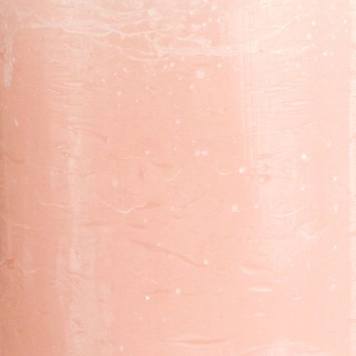 Article Bougies de couleur unie bougies pilier roses rose clair 85×150mm 2 pcs