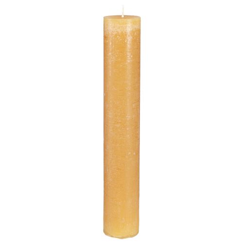 Article Bougies de couleur unie bougies en bâton miel 50x300mm 4 pcs