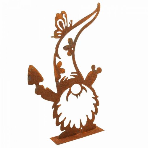Floristik24 Support décoratif en métal nain décoratif patiné H40cm