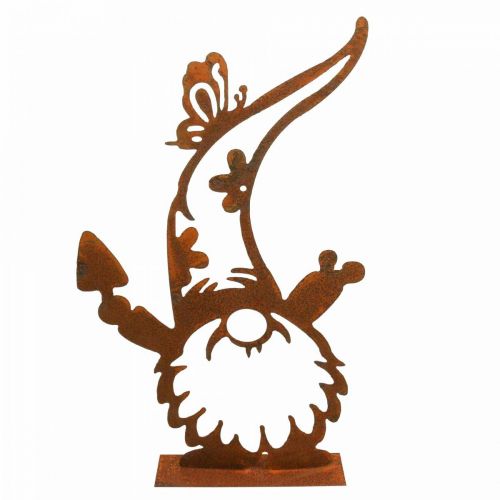 Floristik24 Support décoratif en métal nain décoratif patiné H40cm