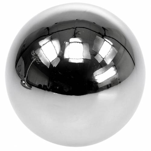 Article Boule décorative en acier inoxydable argenté Ø10cm 4 pcs