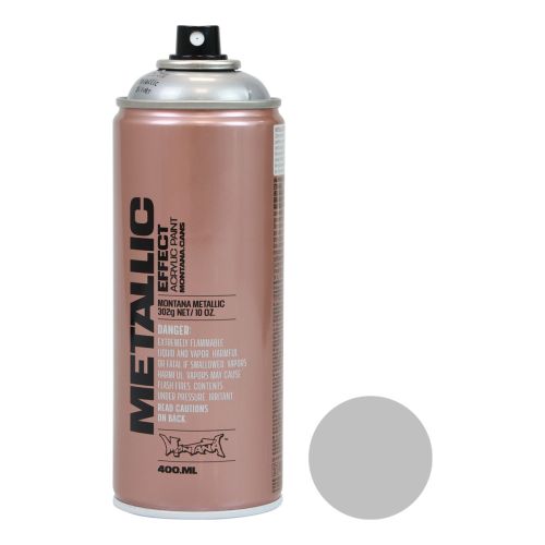 Bombe de peinture argent 400 ml - décoration de Noël