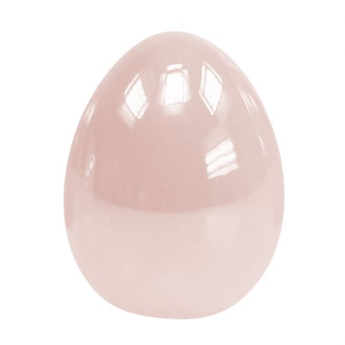 Œuf debout 8,5 cm rose 4 p.