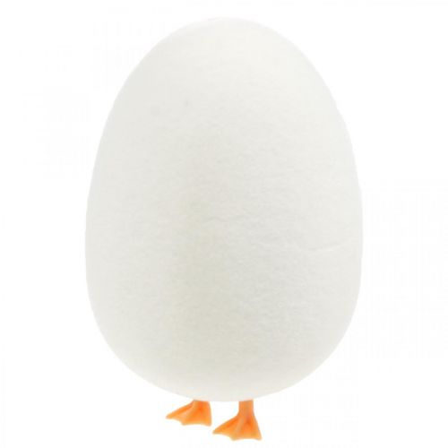 Oeuf décoratif avec pattes Crème d&#39;oeufs de Pâques Décoration de Pâques amusante H13cm 4pcs