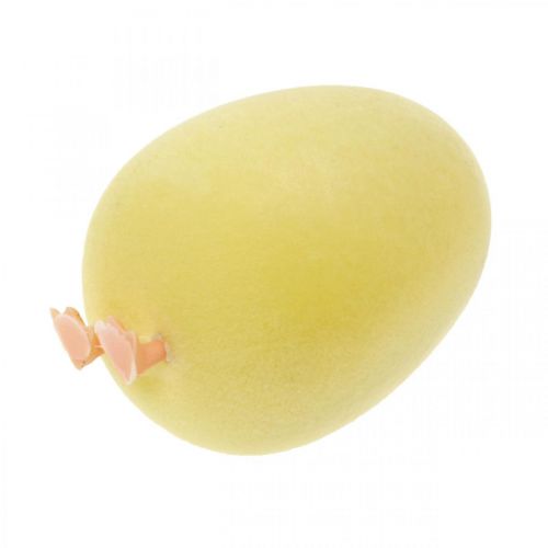 Article Oeuf de Pâques avec pattes Jaune Figurine décorative Oeuf Décoration de Pâques H13cm 4 Pcs