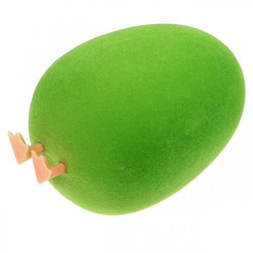 Article Décoration d&#39;oeuf de Pâques avec pattes Décoration d&#39;oeuf de Pâques oeuf vert H13cm 4 pièces