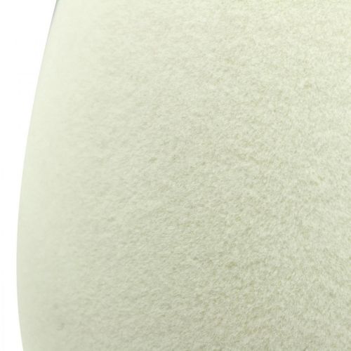 Floristik24 Oeuf de Pâques grand oeuf décoratif crème floqué décoration de vitrine 40cm