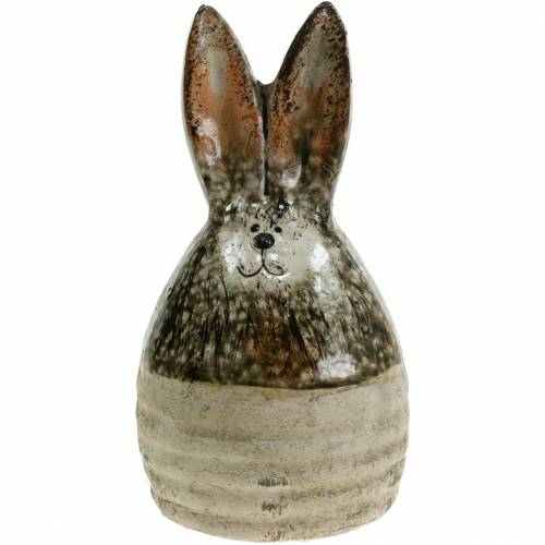 Floristik24 Oeuf lapin décoration Pâques terre cuite H11,5cm