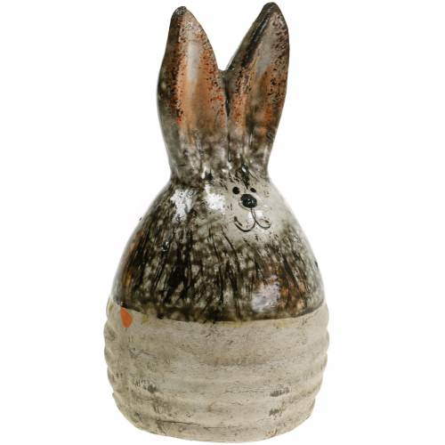 Floristik24 Oeuf lapin décoration Pâques terre cuite H11,5cm