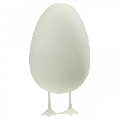 Article Oeuf déco avec pattes Oeuf de Pâques blanc Décoration de table Figurine de Pâques H25cm