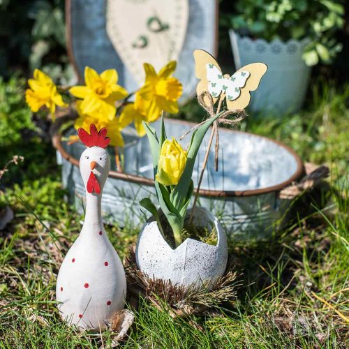 Article Oeuf en nid Ø11cm H12cm 4 pcs