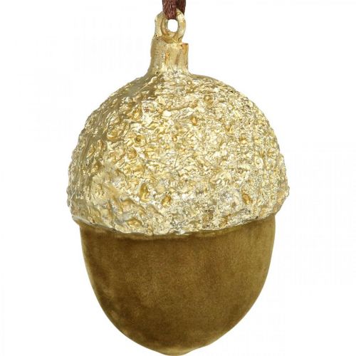 Article Glands à suspendre, Avent, décoration d&#39;arbre, décoration d&#39;automne H6,5cm Ø4cm 6 pcs