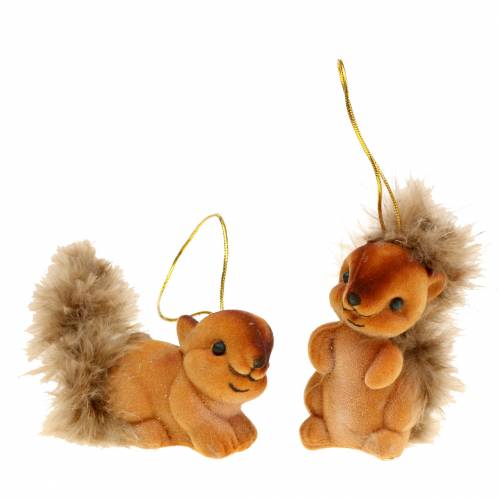 Floristik24 Décoration automne suspension écureuil marron lot de 2