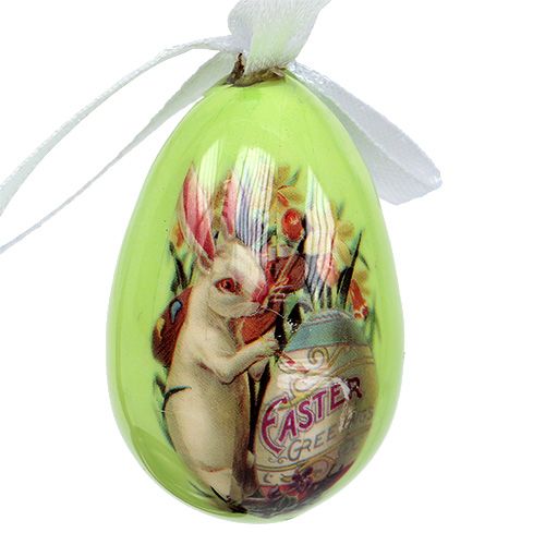 Floristik24 Oeufs à suspendre assortis verts. 5-8cm 8pcs