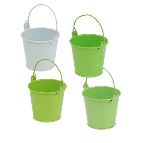 Seau Green Mix Ø6cm H5.5cm 12pcs Seau Green Mix Ø6cm H5.5cm 12pcs