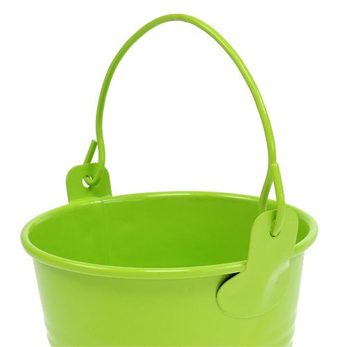 Seau vert mix Ø8cm H7cm 12pcs
