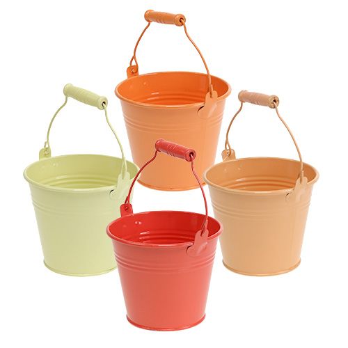 Seau Orange Mix Ø12cm H10cm 8pcs Seau Orange Mix Ø12cm H10cm 8pcs