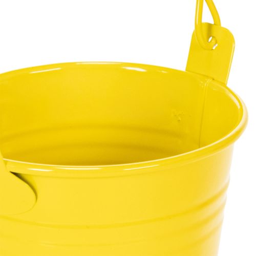 Eimer mini en métal coloré Ø8cm avec anse - Lot de 12 | Floristik24.fr