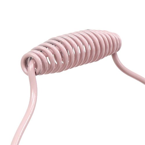 Floristik24 Seau avec motif à rainures rose pastel Ø 14,5 cm H. 14,5 cm