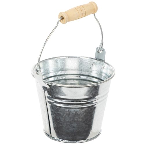 Lot de 10 petits seaux en zinc