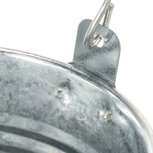 Lot de 10 petits seaux en zinc