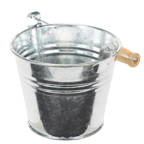 Lot de 10 petits seaux en zinc