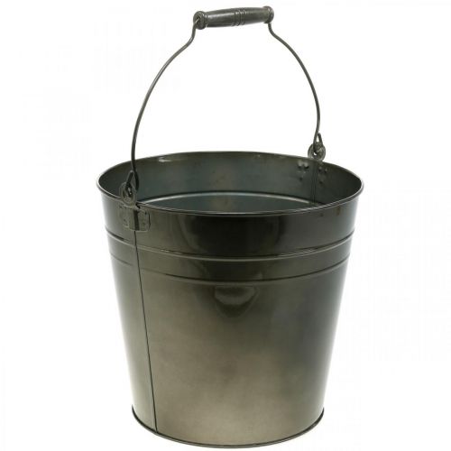 Floristik24 Récipient en métal, seau à plantes, décoration en métal Ø27cm H25cm