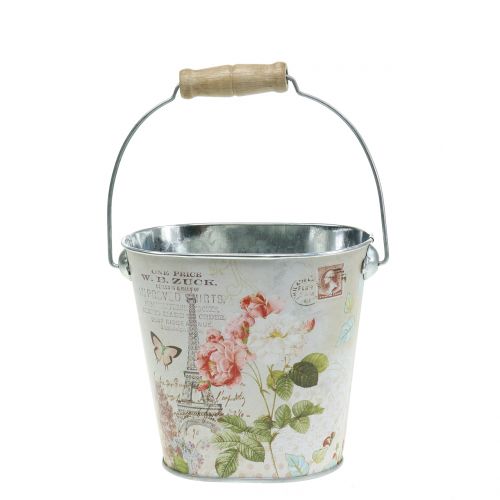 Floristik24 Seau à plantes rose ovale H. 11 cm